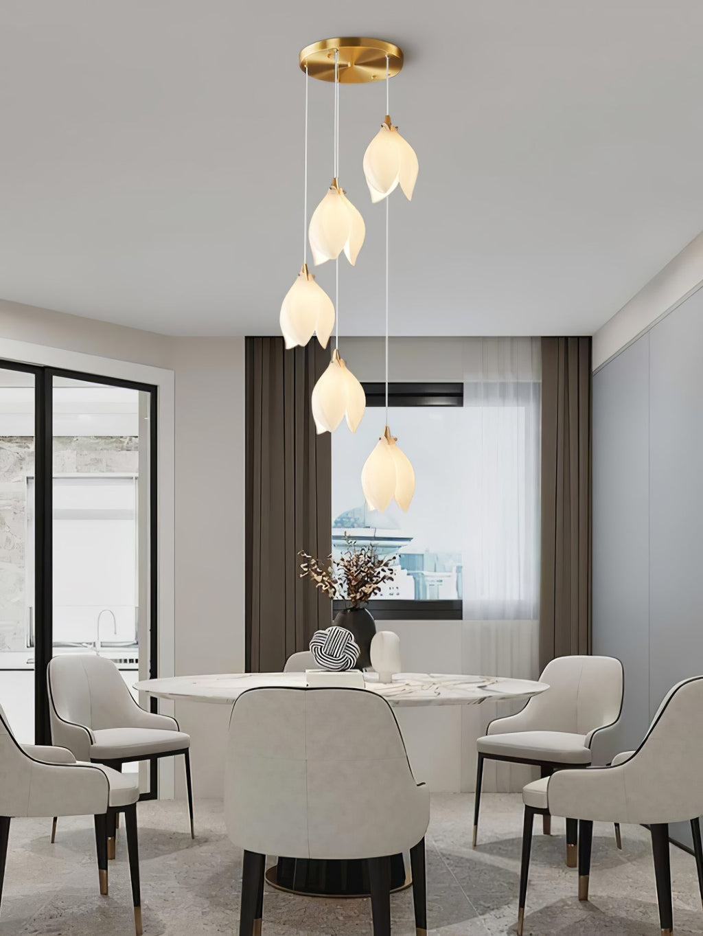 Xomalia Ceramic Pendant Lamp-Moonnatur