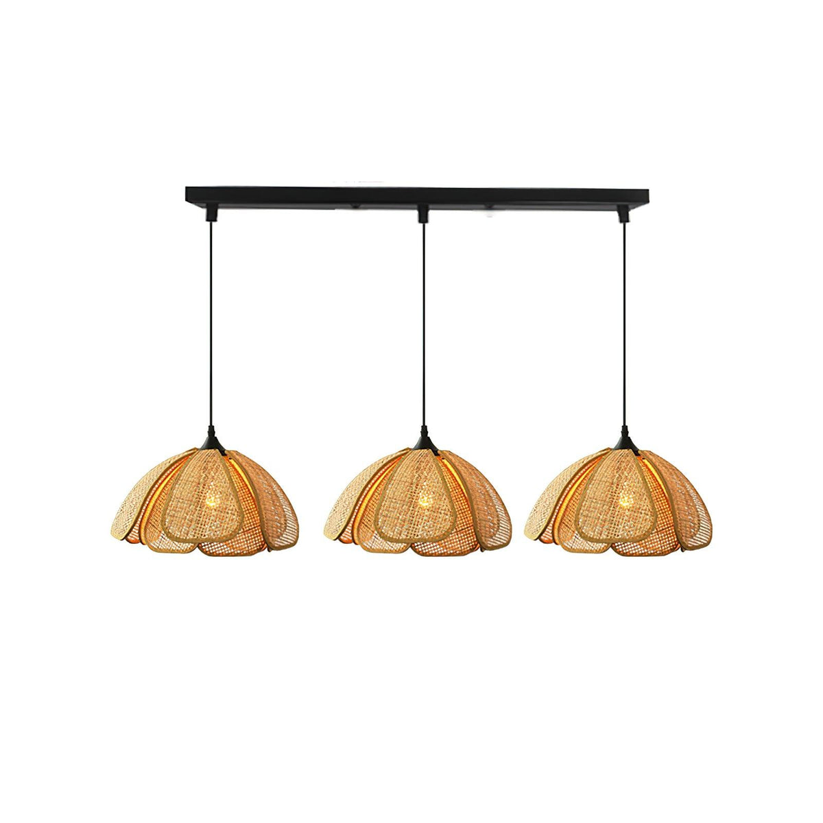 Olvenis Rattan Pendant Light-Moonnatur