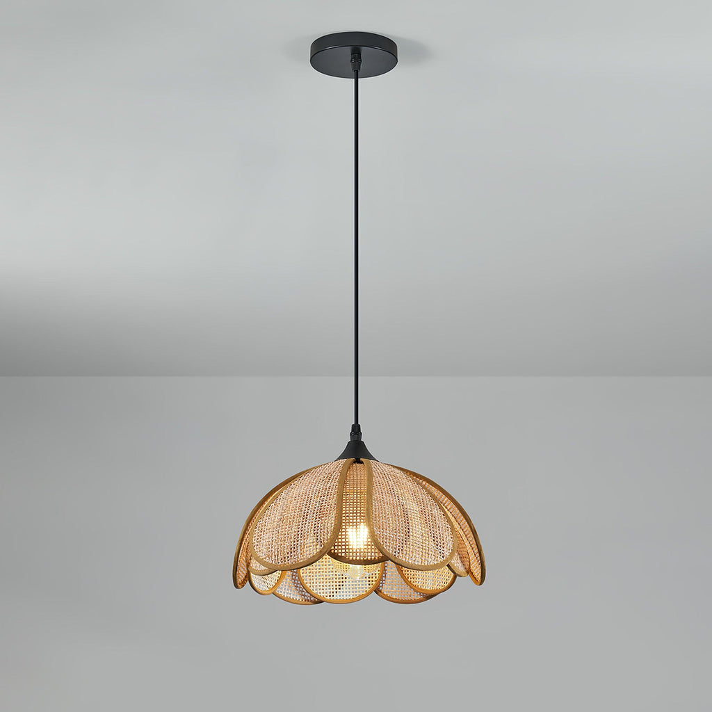Olvenis Rattan Pendant Light-Moonnatur