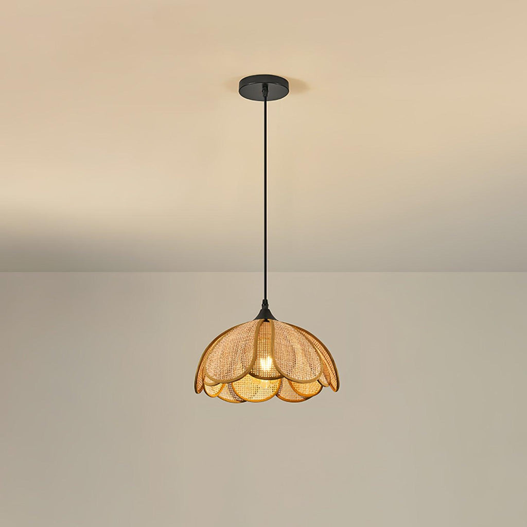 Olvenis Rattan Pendant Light-Moonnatur