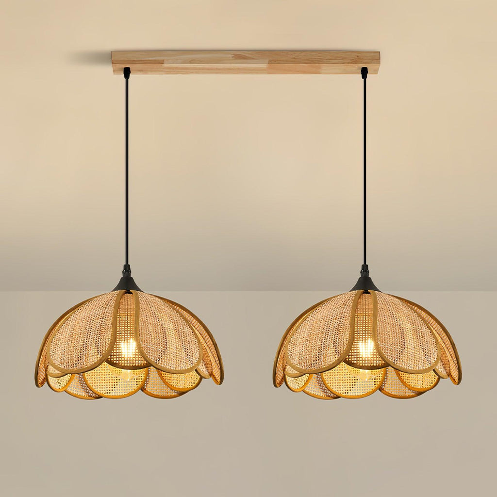 Olvenis Rattan Pendant Light-Moonnatur