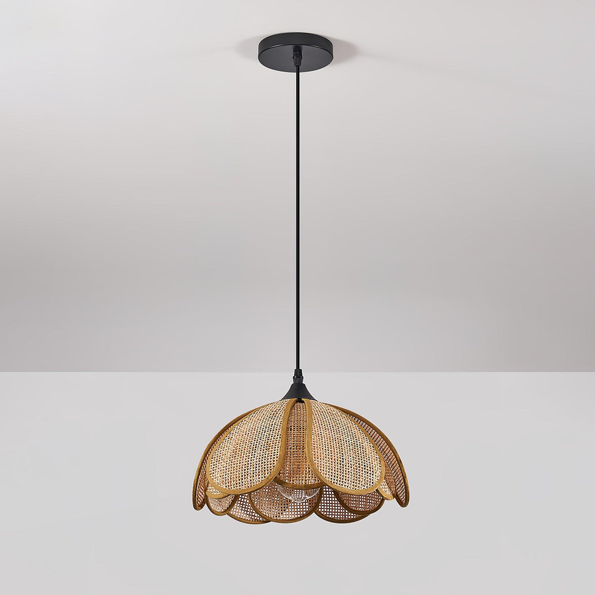Olvenis Rattan Pendant Light-Moonnatur