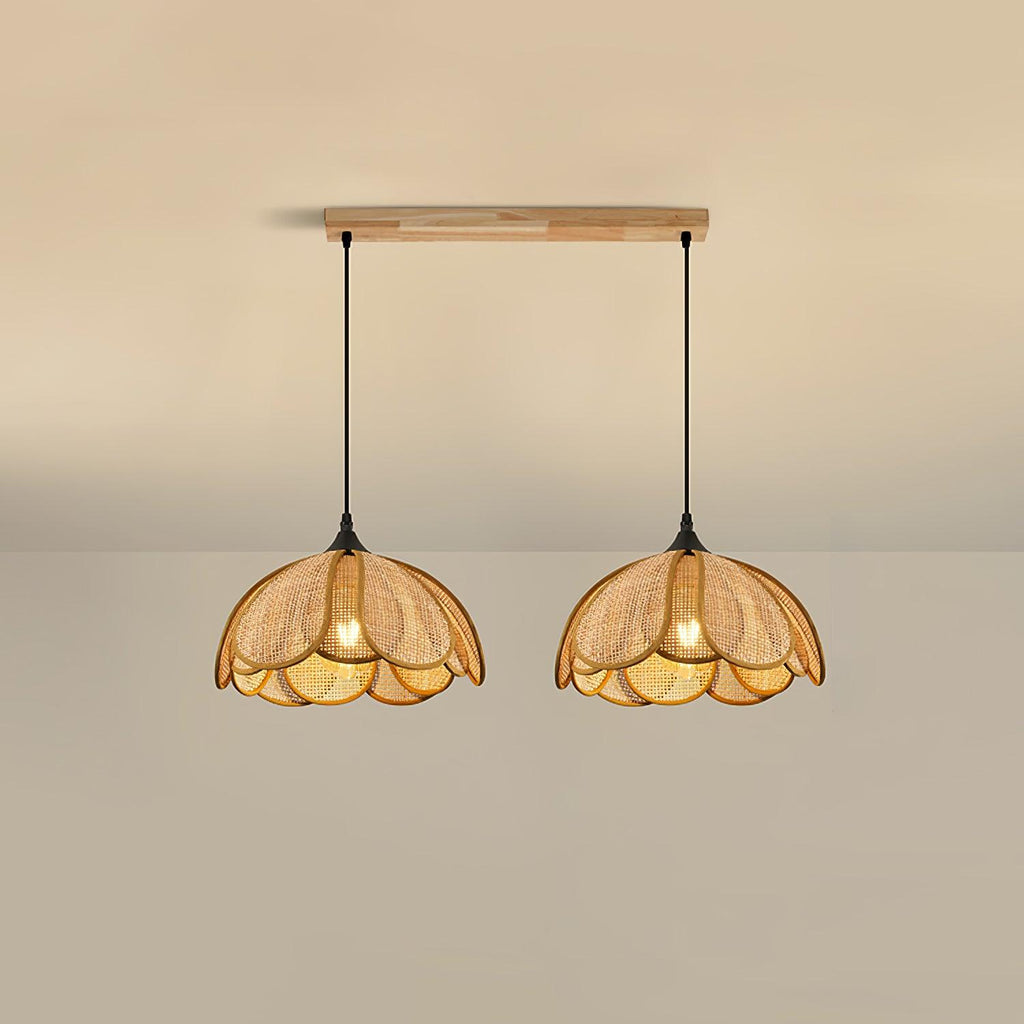 Olvenis Rattan Pendant Light-Moonnatur