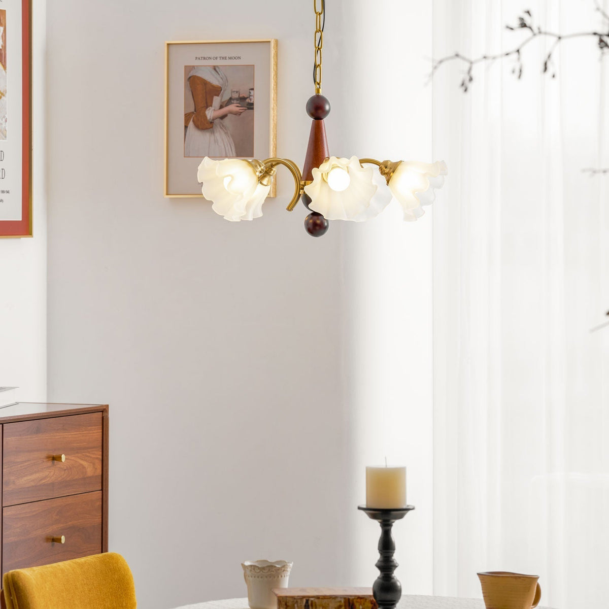 Odenena Glass Chandelier-Moonnatur