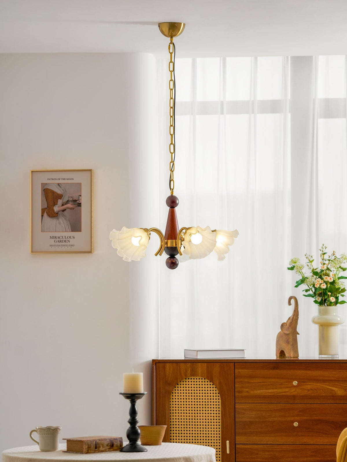 Odenena Glass Chandelier-Moonnatur