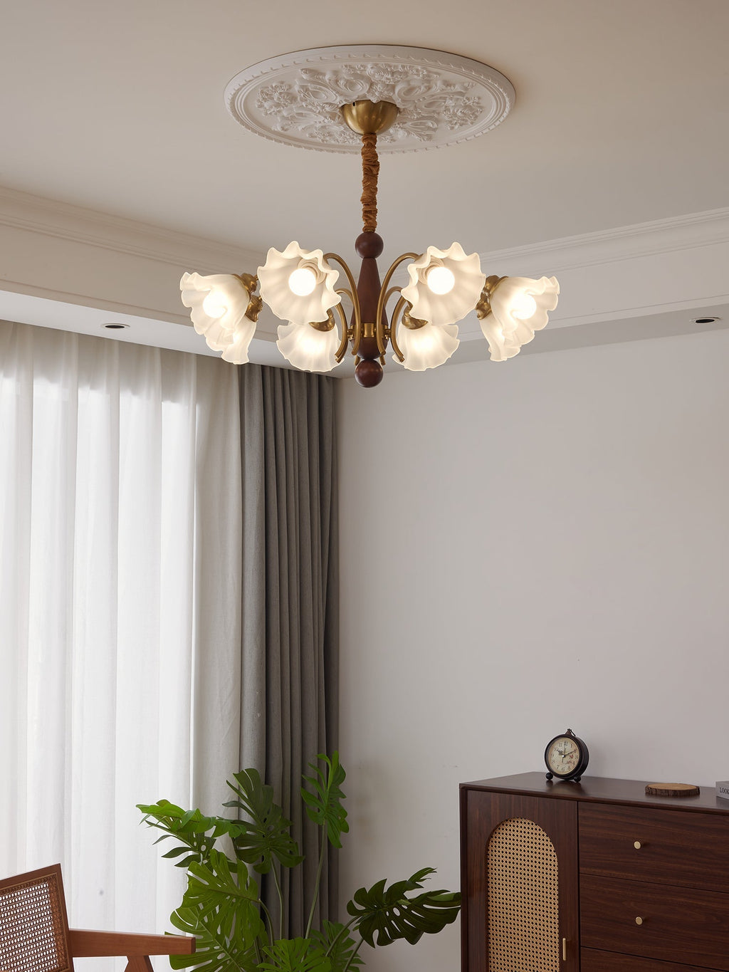 Odenena Glass Chandelier-Moonnatur