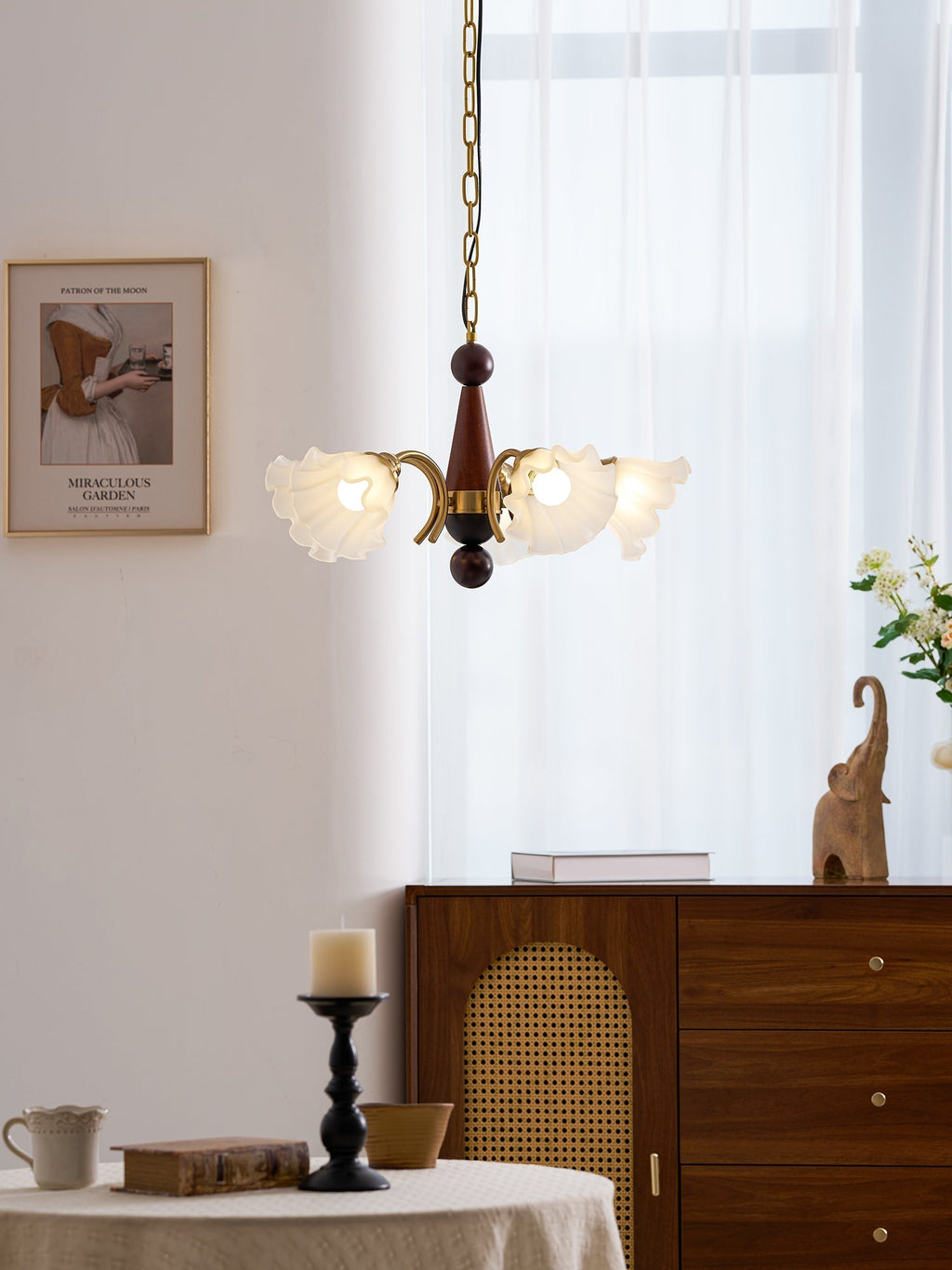Odenena Glass Chandelier-Moonnatur
