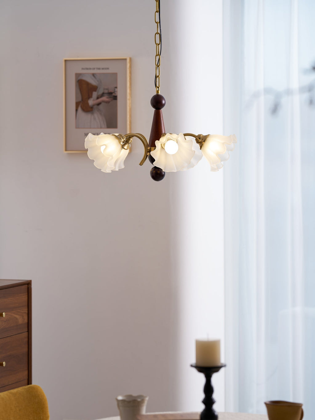 Odenena Glass Chandelier-Moonnatur