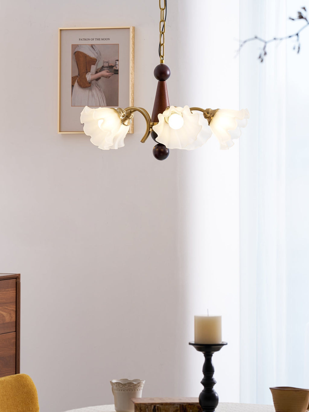 Odenena Glass Chandelier-Moonnatur