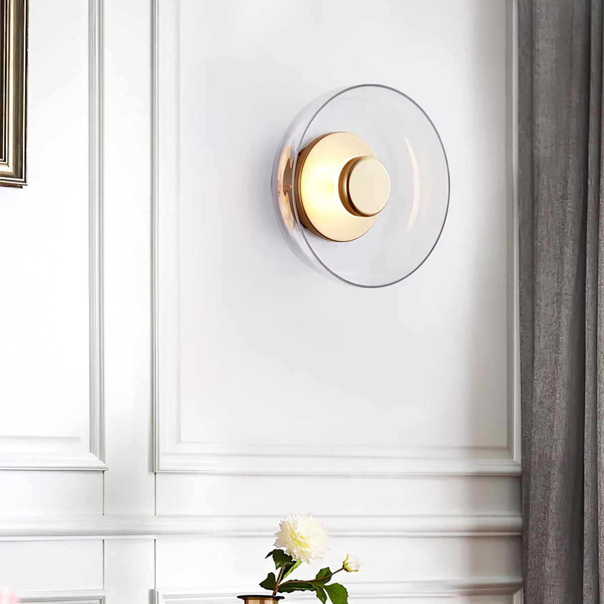 Ilvanna Glass Wall Light-Moonnatur