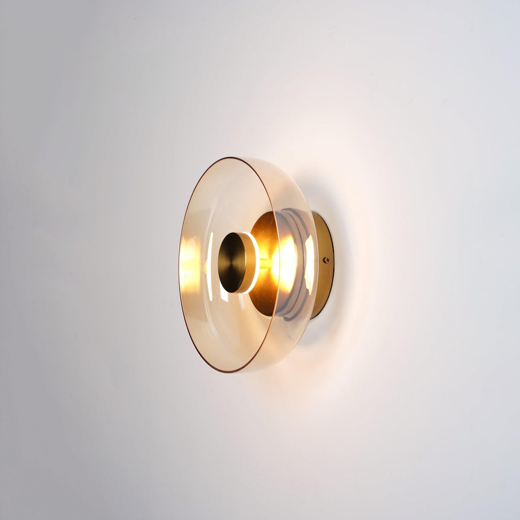 Ilvanna Glass Wall Light-Moonnatur