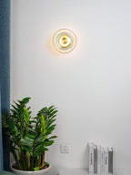 Ilvanna Glass Wall Light-Moonnatur