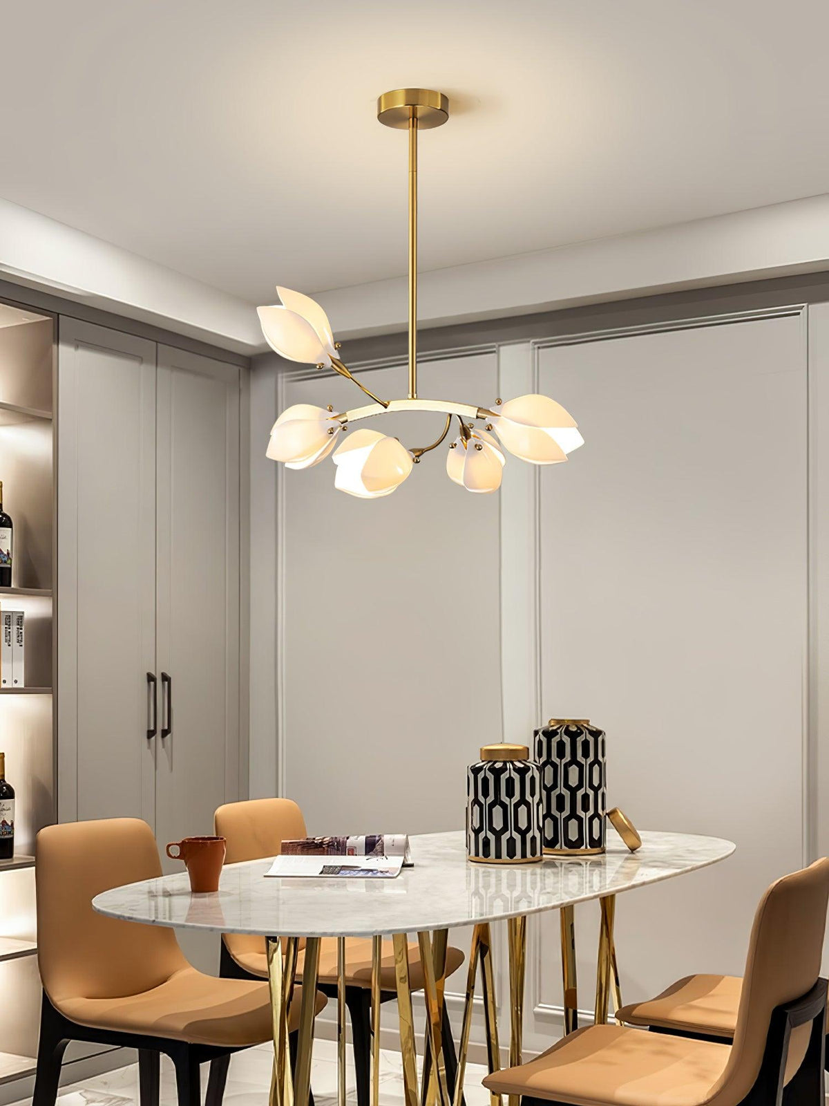 Varenenna Ceramic Chandelier-Moonnatur