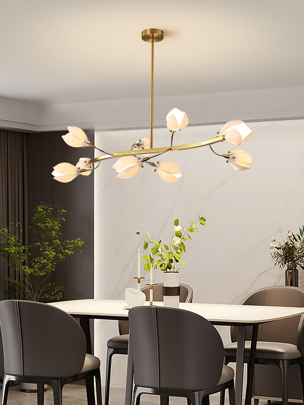 Varenenna Ceramic Chandelier-Moonnatur