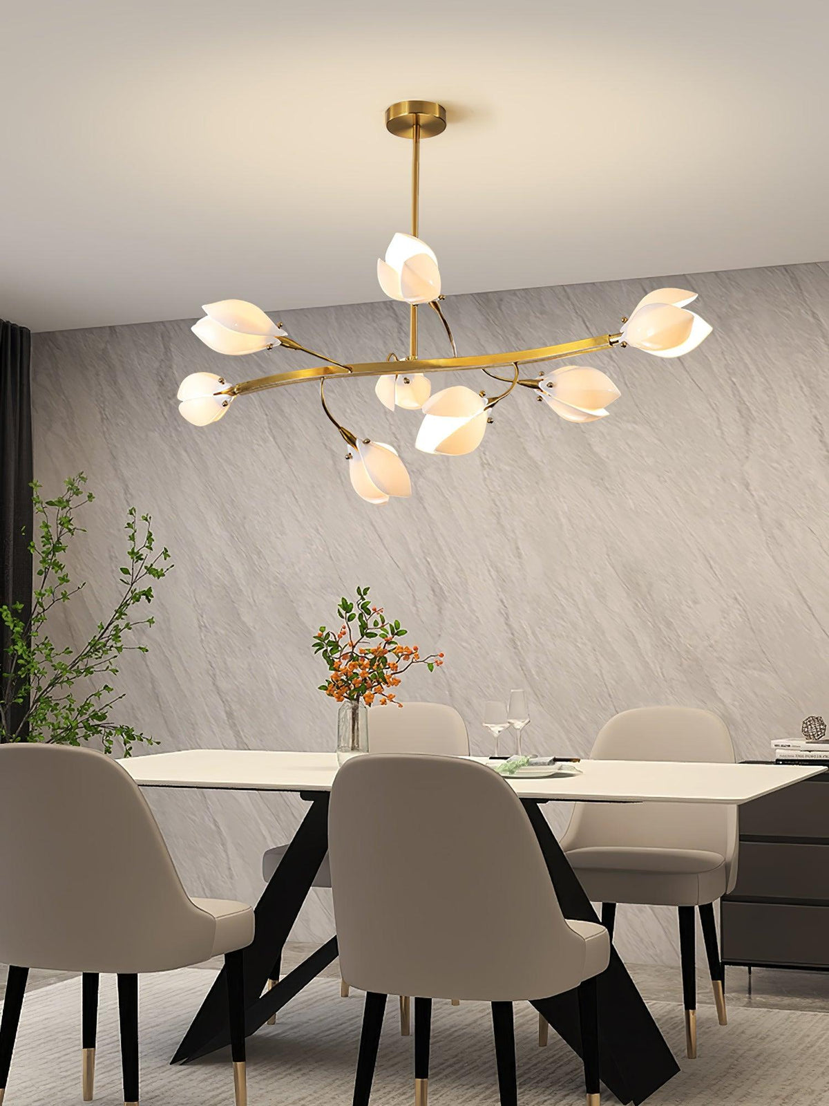 Varenenna Ceramic Chandelier-Moonnatur