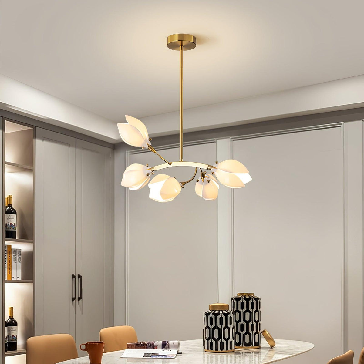 Varenenna Ceramic Chandelier-Moonnatur