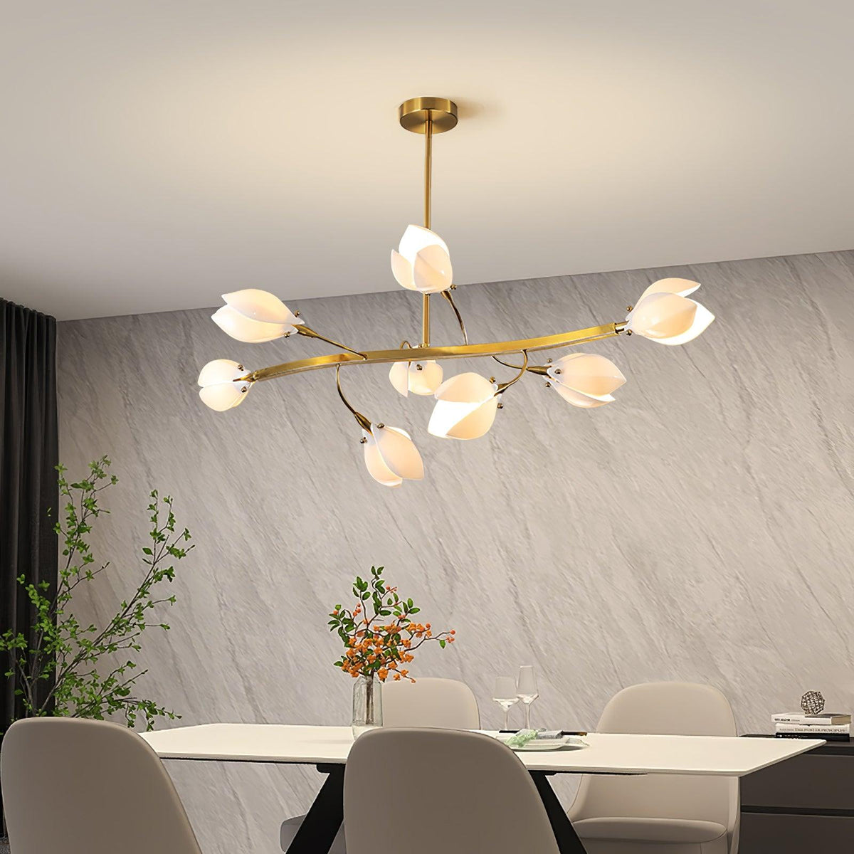 Varenenna Ceramic Chandelier-Moonnatur