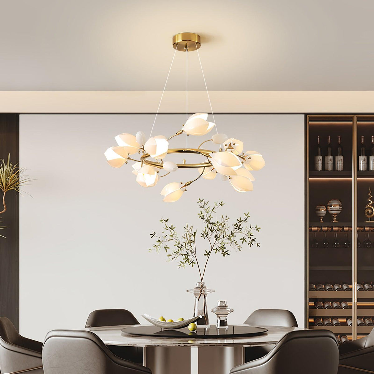 Varenenna Ceramic Chandelier-Moonnatur
