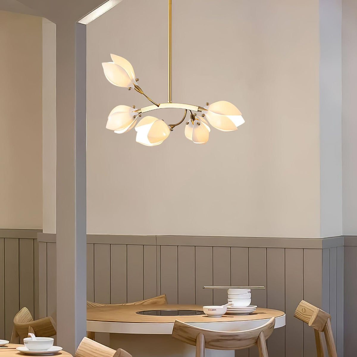 Varenenna Ceramic Chandelier-Moonnatur