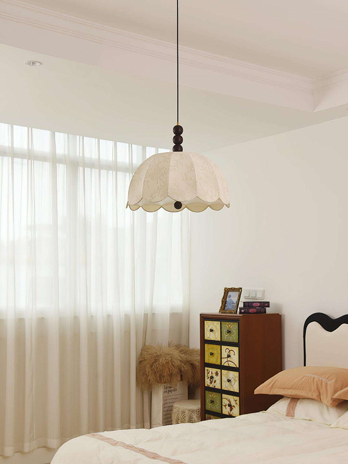 Haldeneth Fabric Pendant Light-Moonnatur