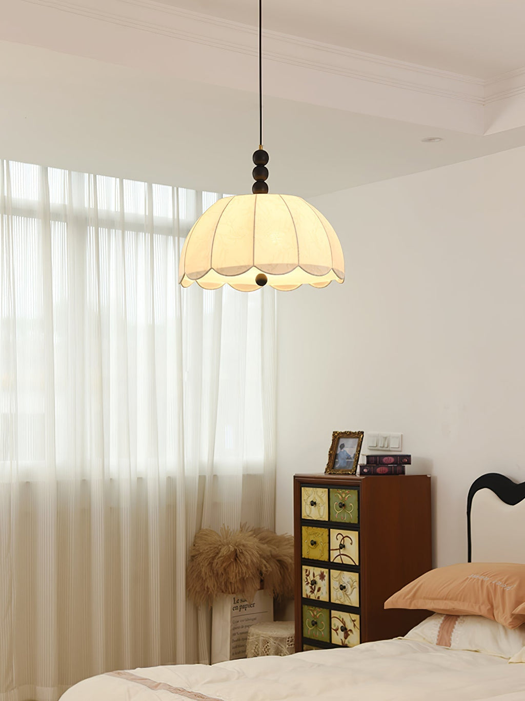 Haldeneth Fabric Pendant Light-Moonnatur