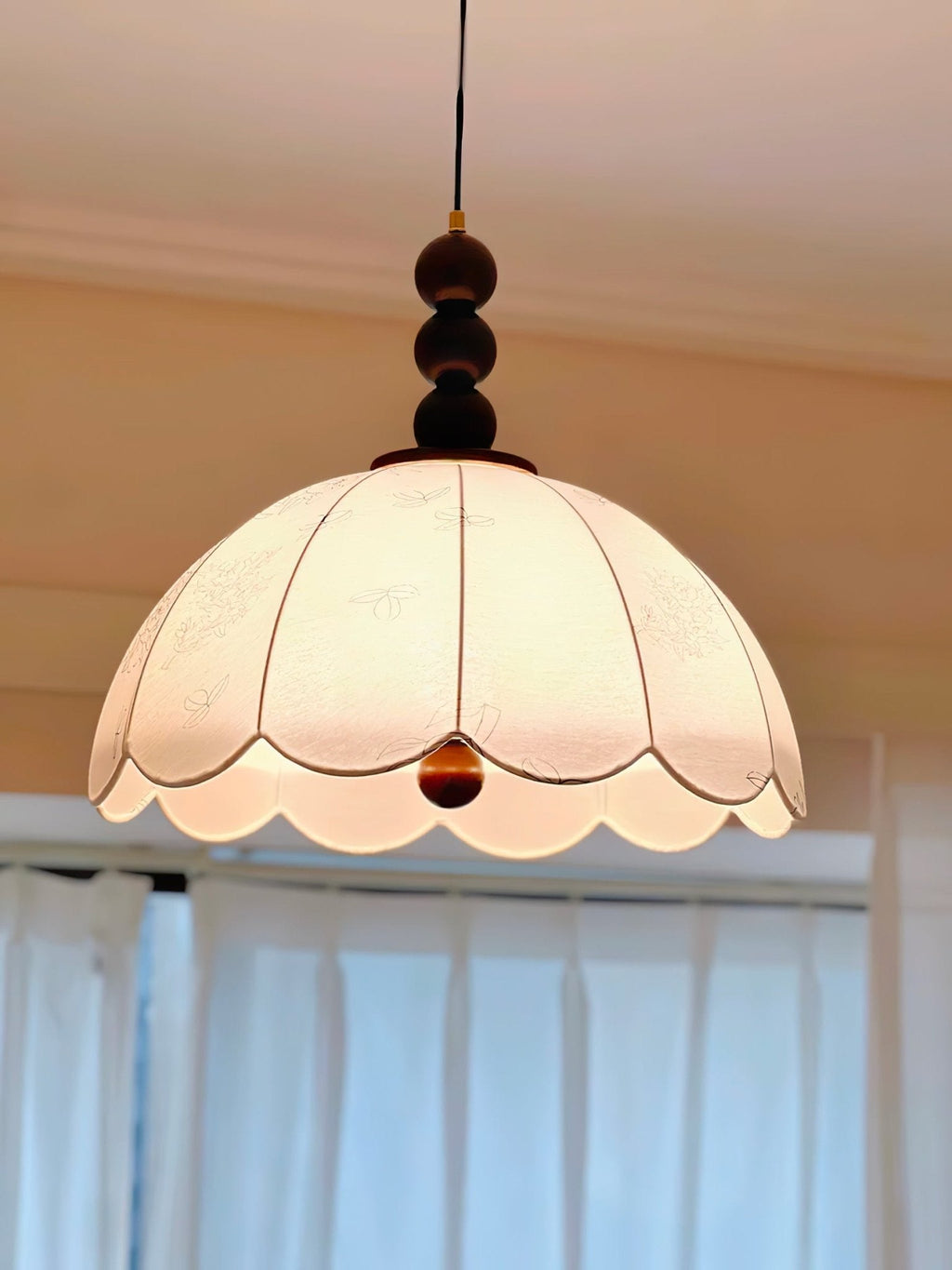 Haldeneth Fabric Pendant Light-Moonnatur