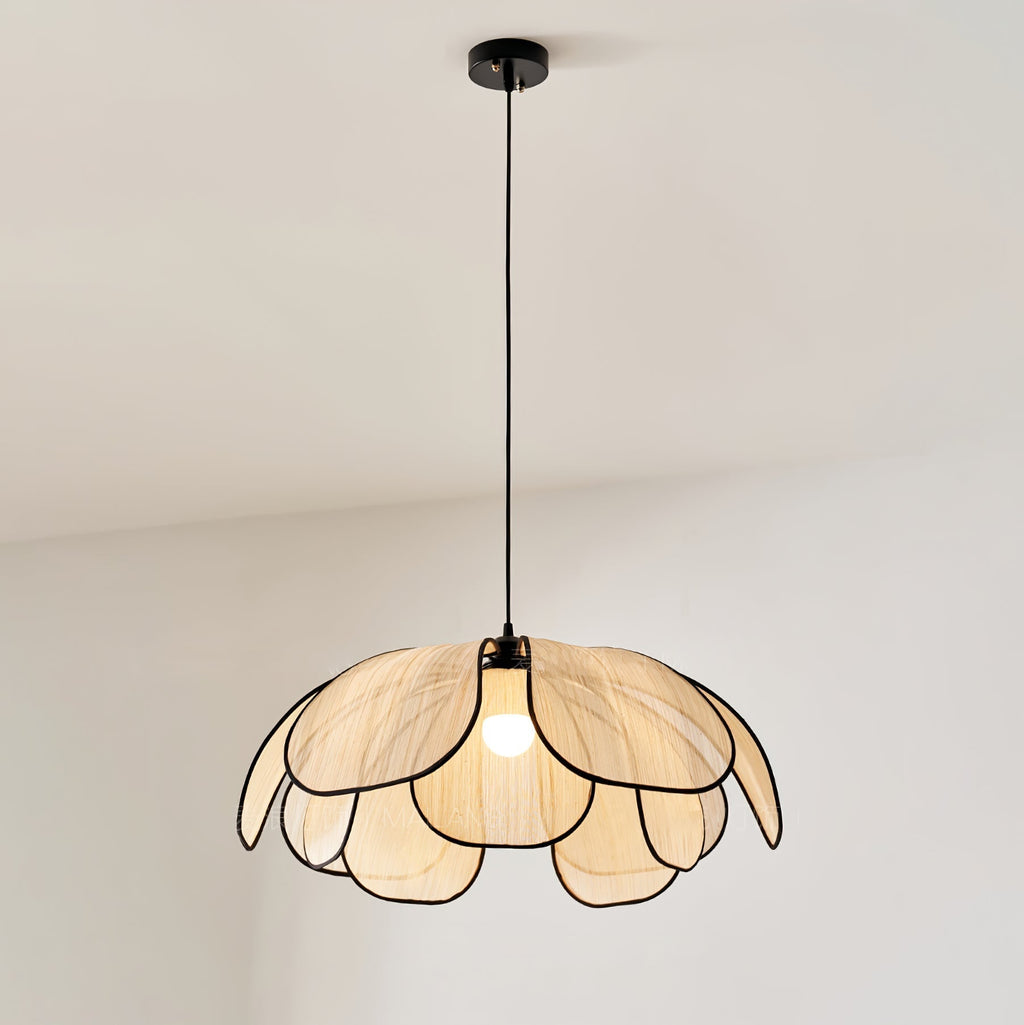 Quenora Abaca Fibre Pendant Light-Moonnatur
