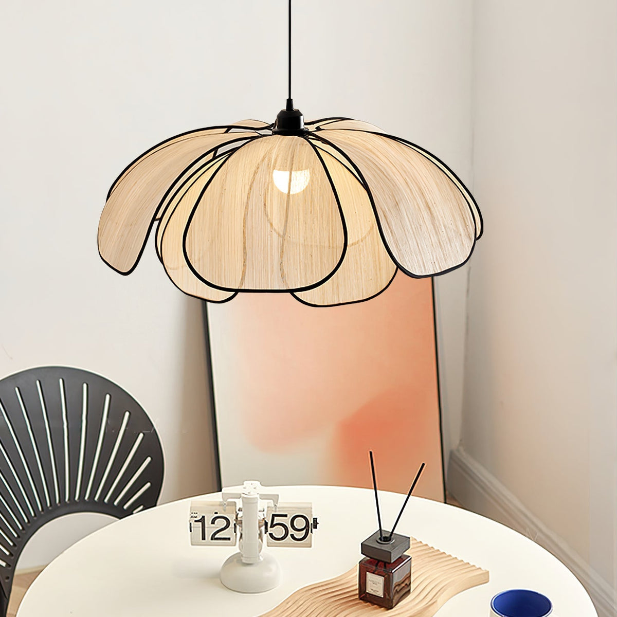 Quenora Abaca Fibre Pendant Light-Moonnatur