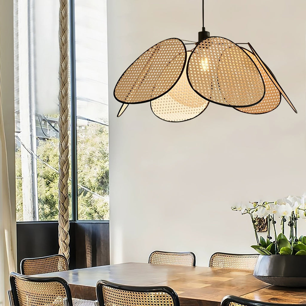 Finrella Rattan Pendant Light-Moonnatur