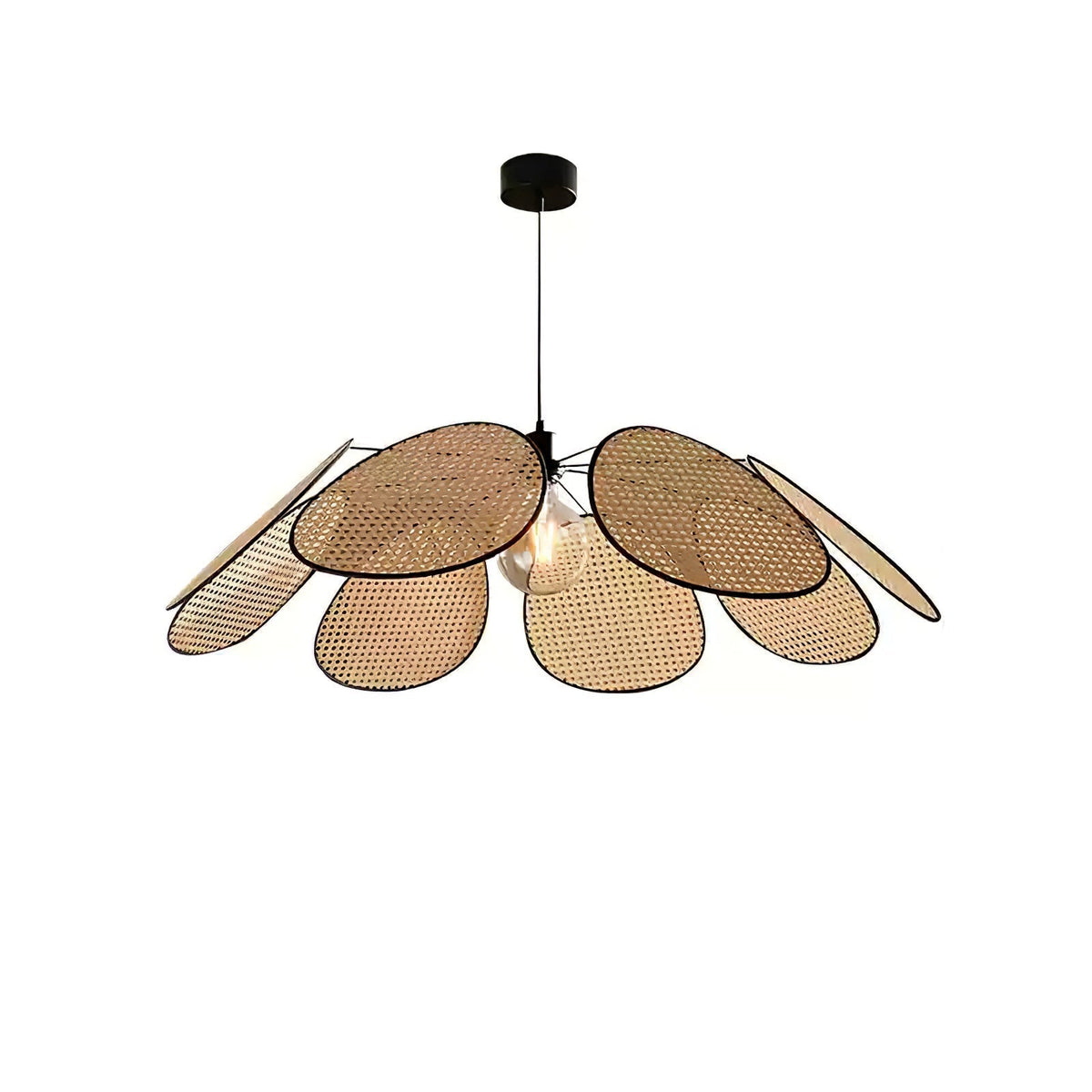 Finrella Rattan Pendant Light-Moonnatur