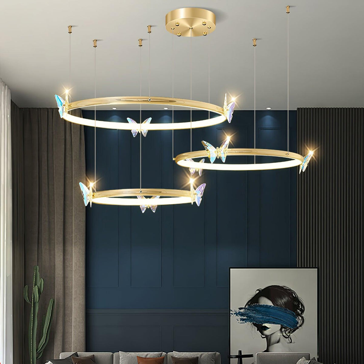 Jarenelle Crystal Chandelier-Moonnatur