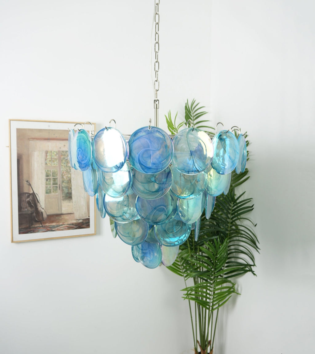 Serenena Glass Chandelier-Moonnatur