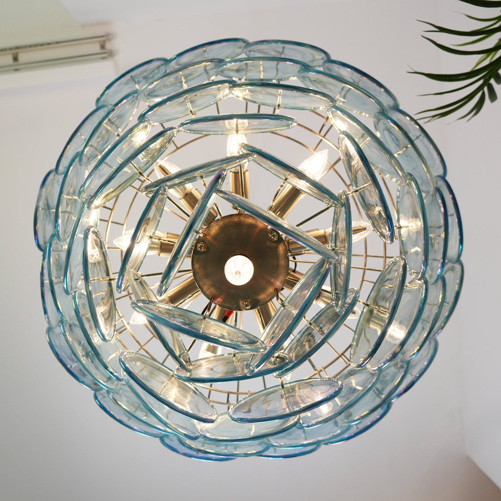 Serenena Glass Chandelier-Moonnatur