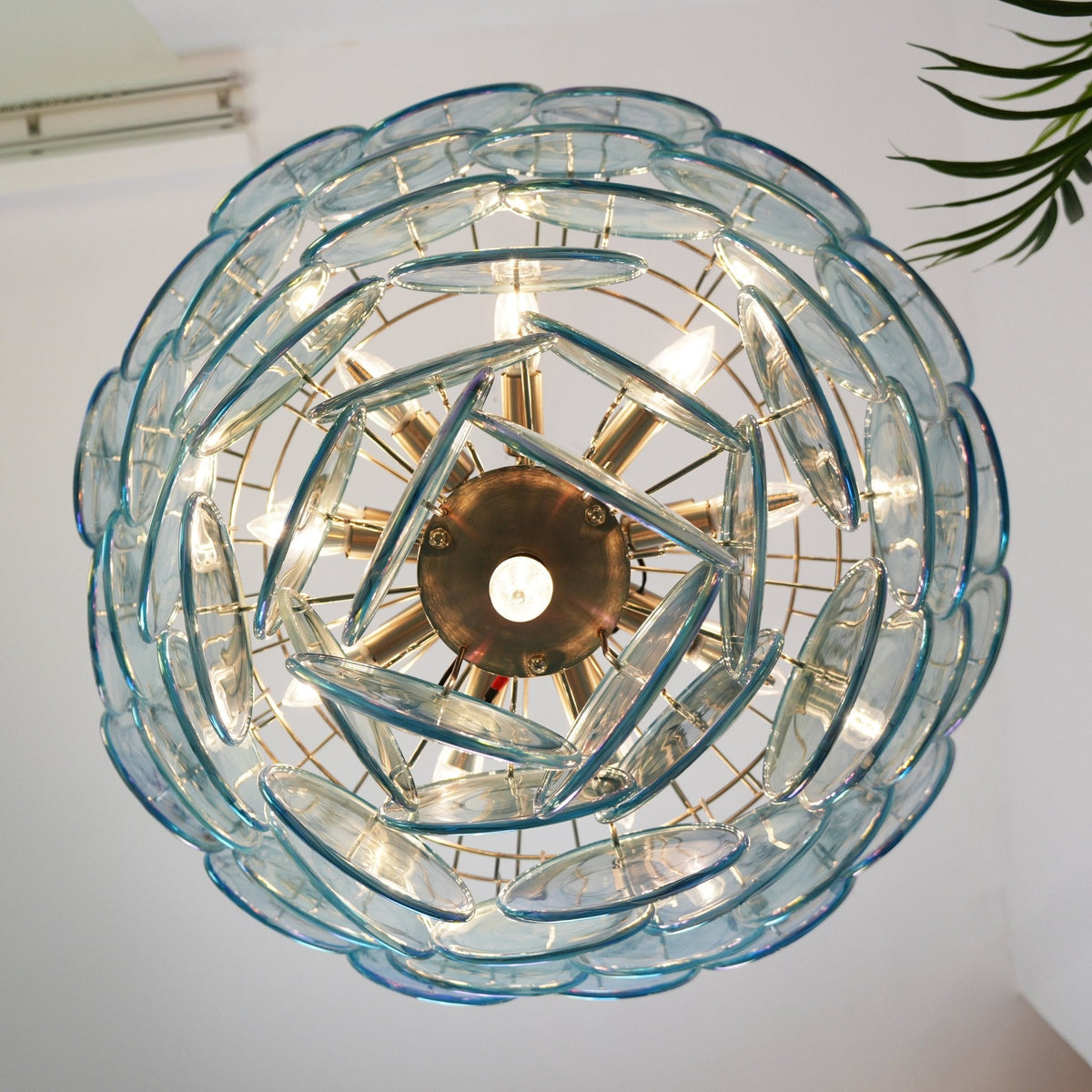 Serenena Glass Chandelier-Moonnatur