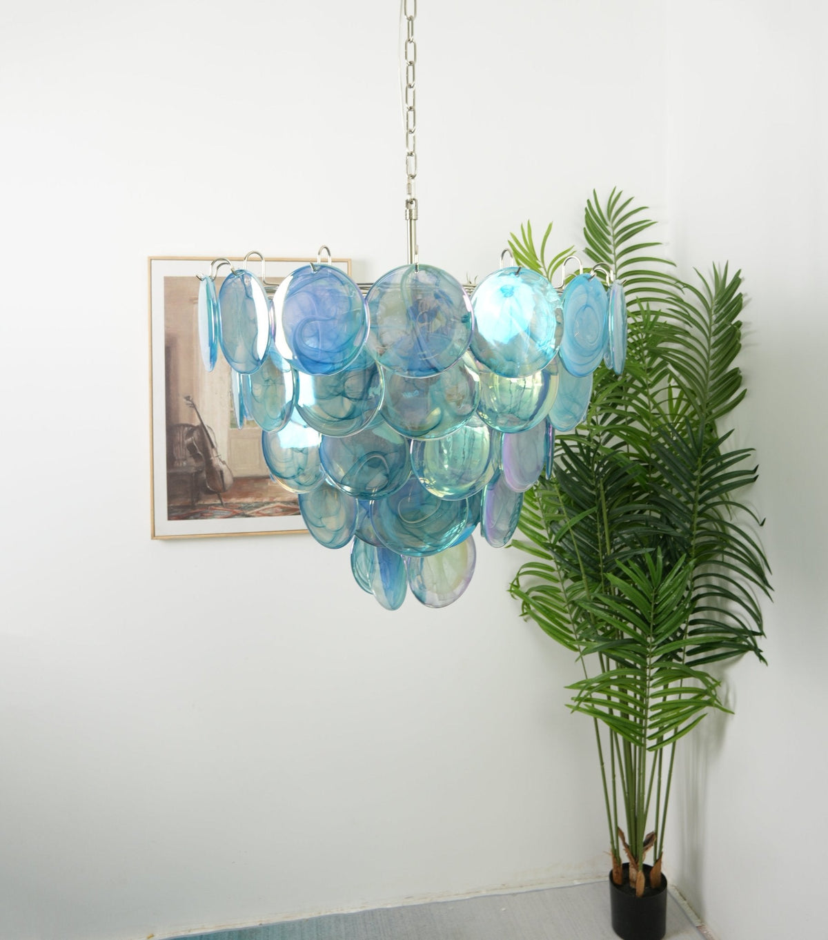 Serenena Glass Chandelier-Moonnatur