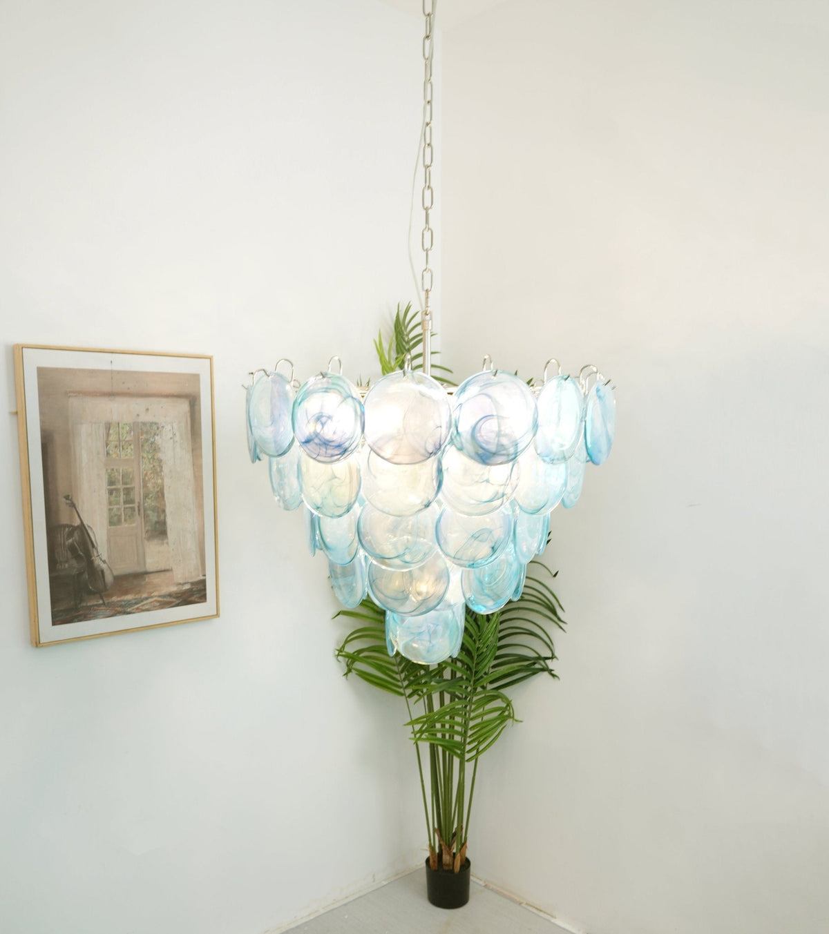 Serenena Glass Chandelier-Moonnatur