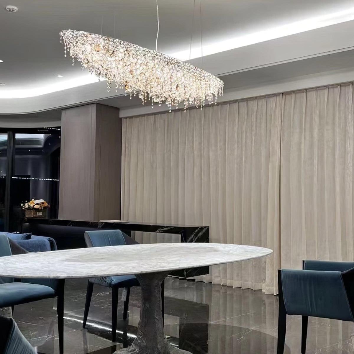 Haveriel Crystal Pendant Light-Moonnatur