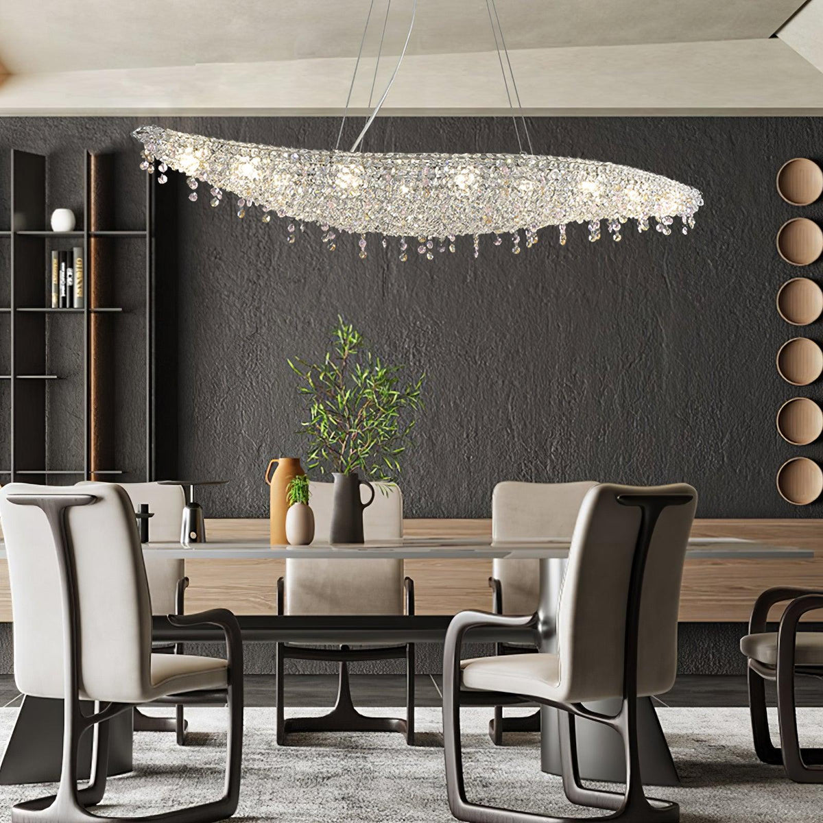 Haveriel Crystal Pendant Light-Moonnatur