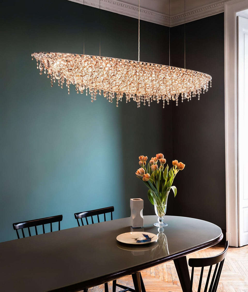 Haveriel Crystal Pendant Light-Moonnatur