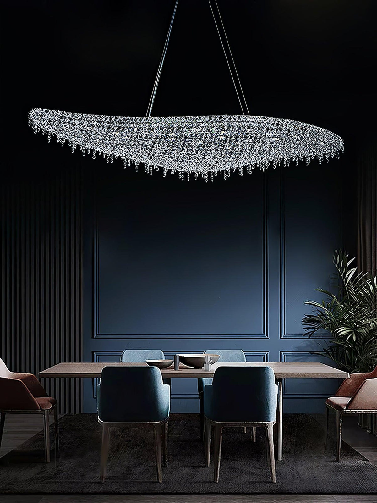 Haveriel Crystal Pendant Light-Moonnatur