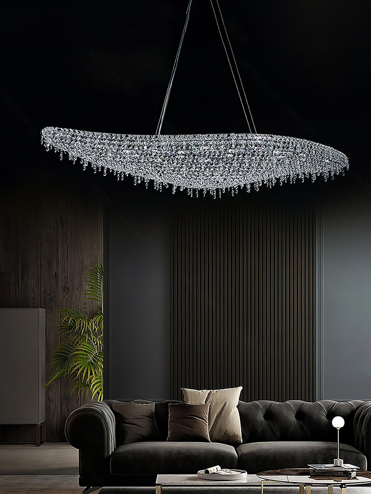 Haveriel Crystal Pendant Light-Moonnatur