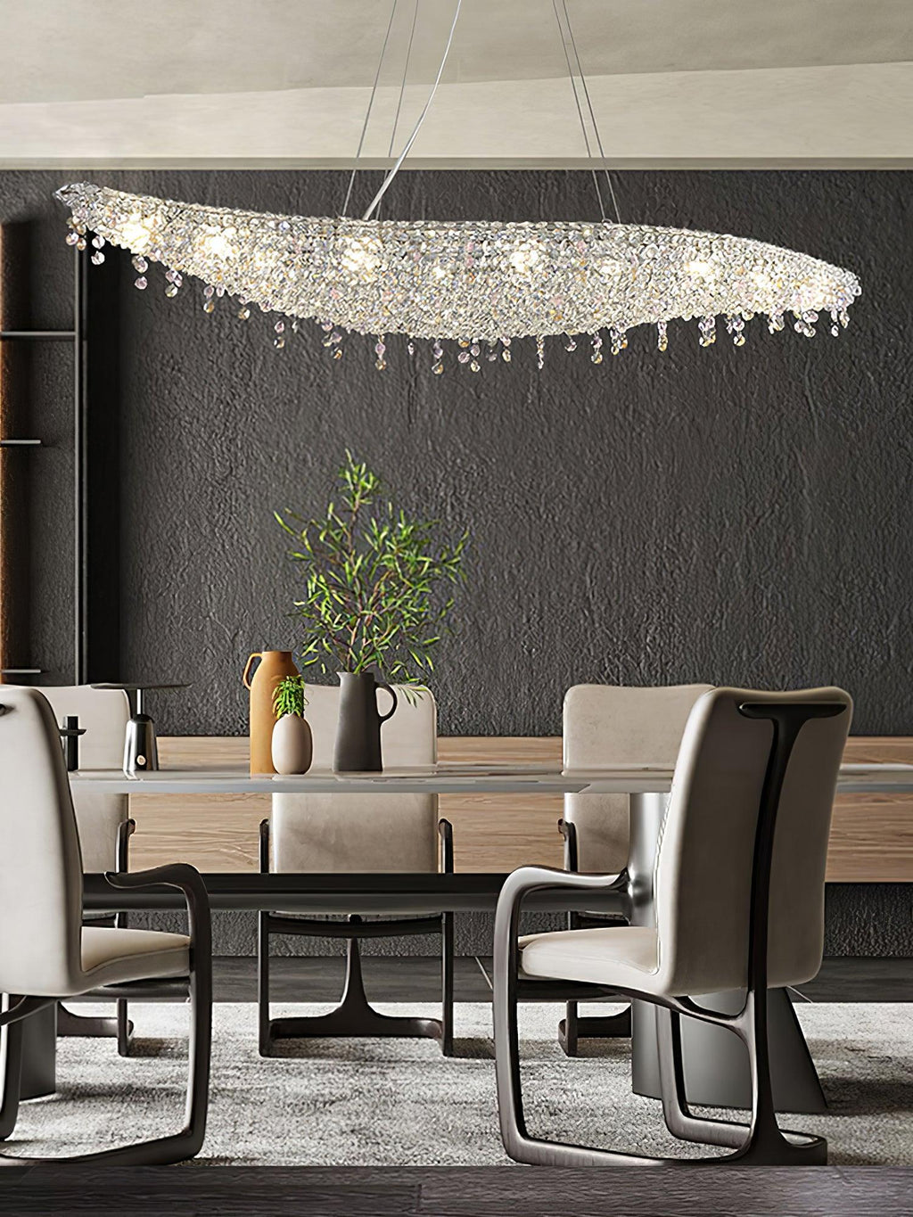 Haveriel Crystal Pendant Light-Moonnatur