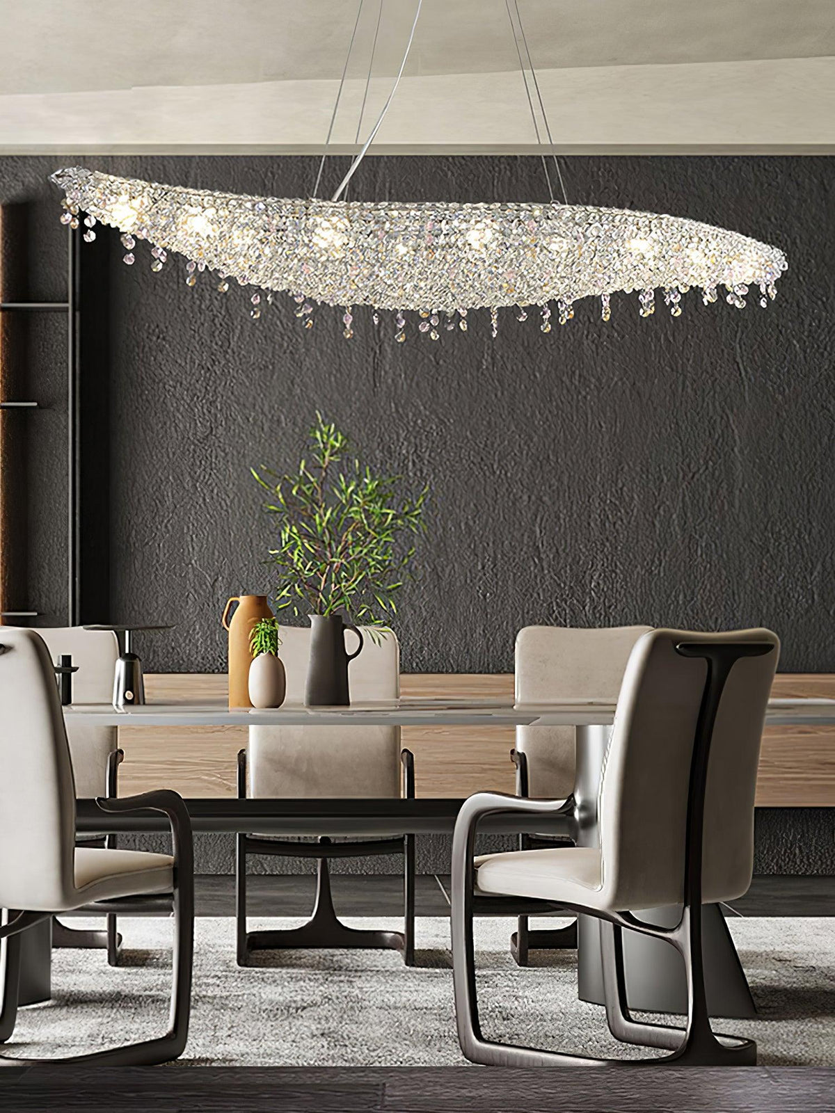 Haveriel Crystal Pendant Light-Moonnatur