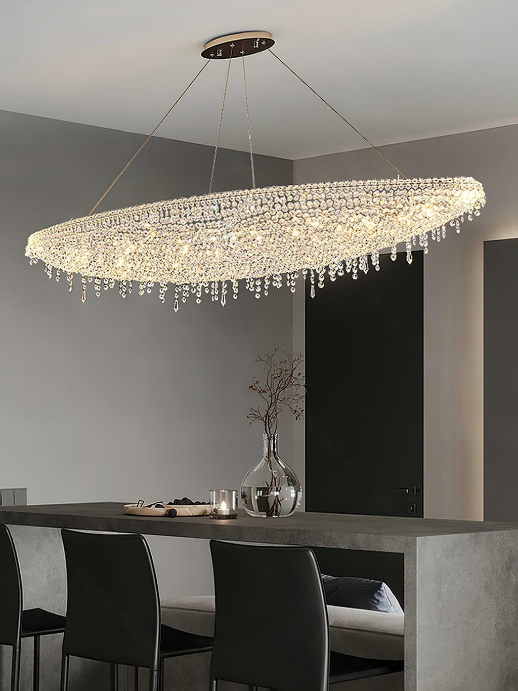 Haveriel Crystal Pendant Light-Moonnatur