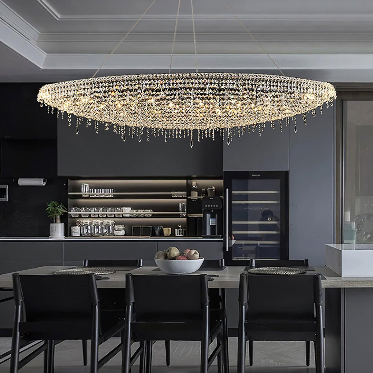 Haveriel Crystal Pendant Light-Moonnatur