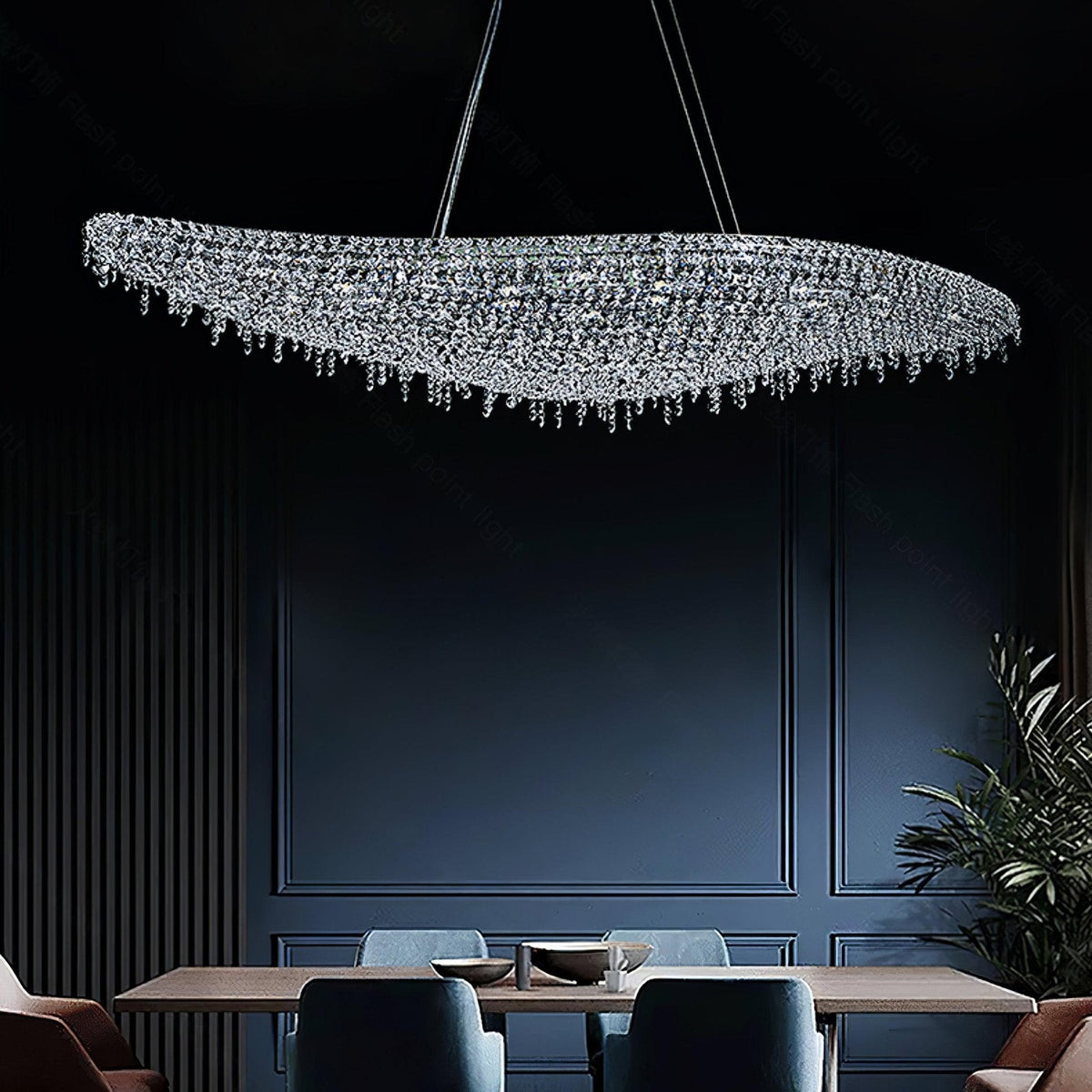 Haveriel Crystal Pendant Light-Moonnatur