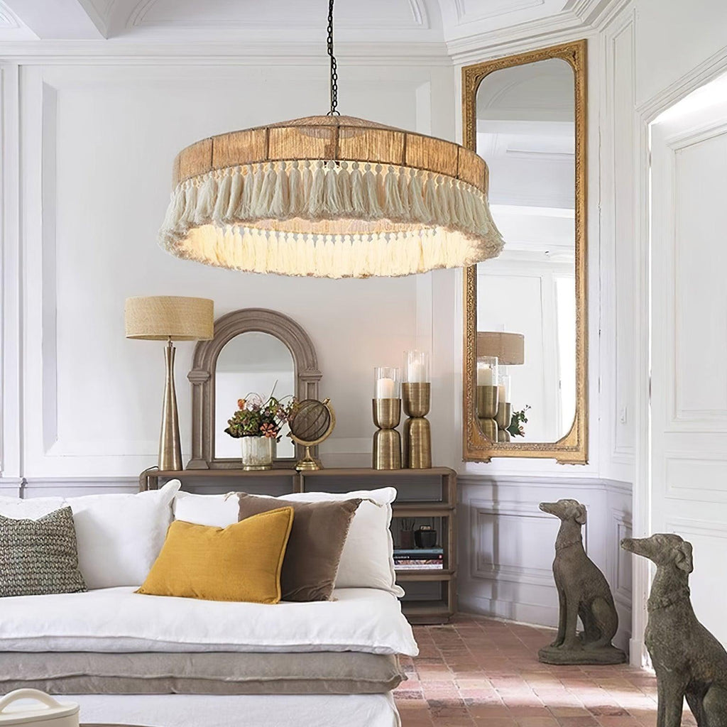 Ainsley Hemp Rope Chandelier-Moonnatur