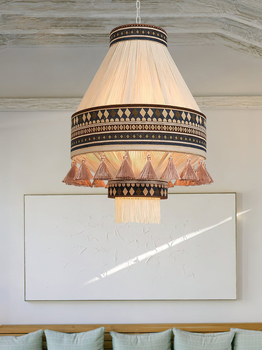 Avenaria Fabric Pendant Light-Moonnatur