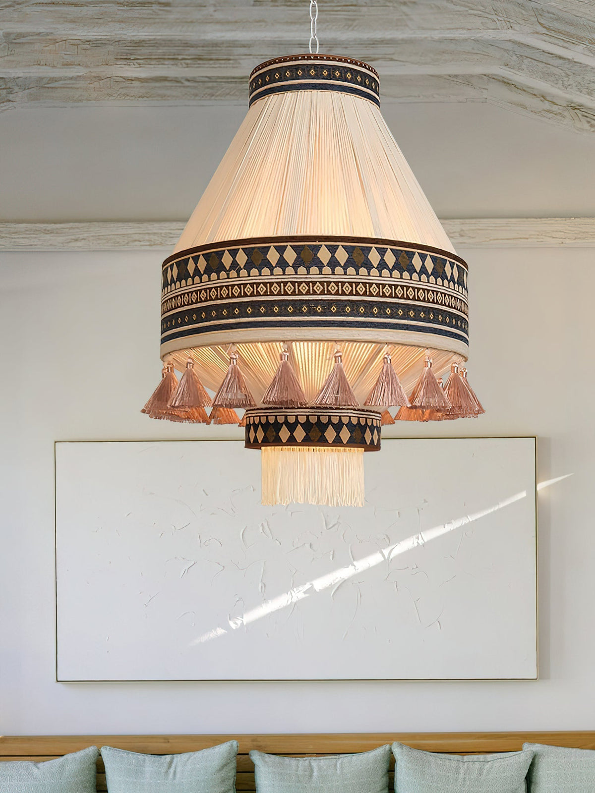 Avenaria Fabric Pendant Light-Moonnatur