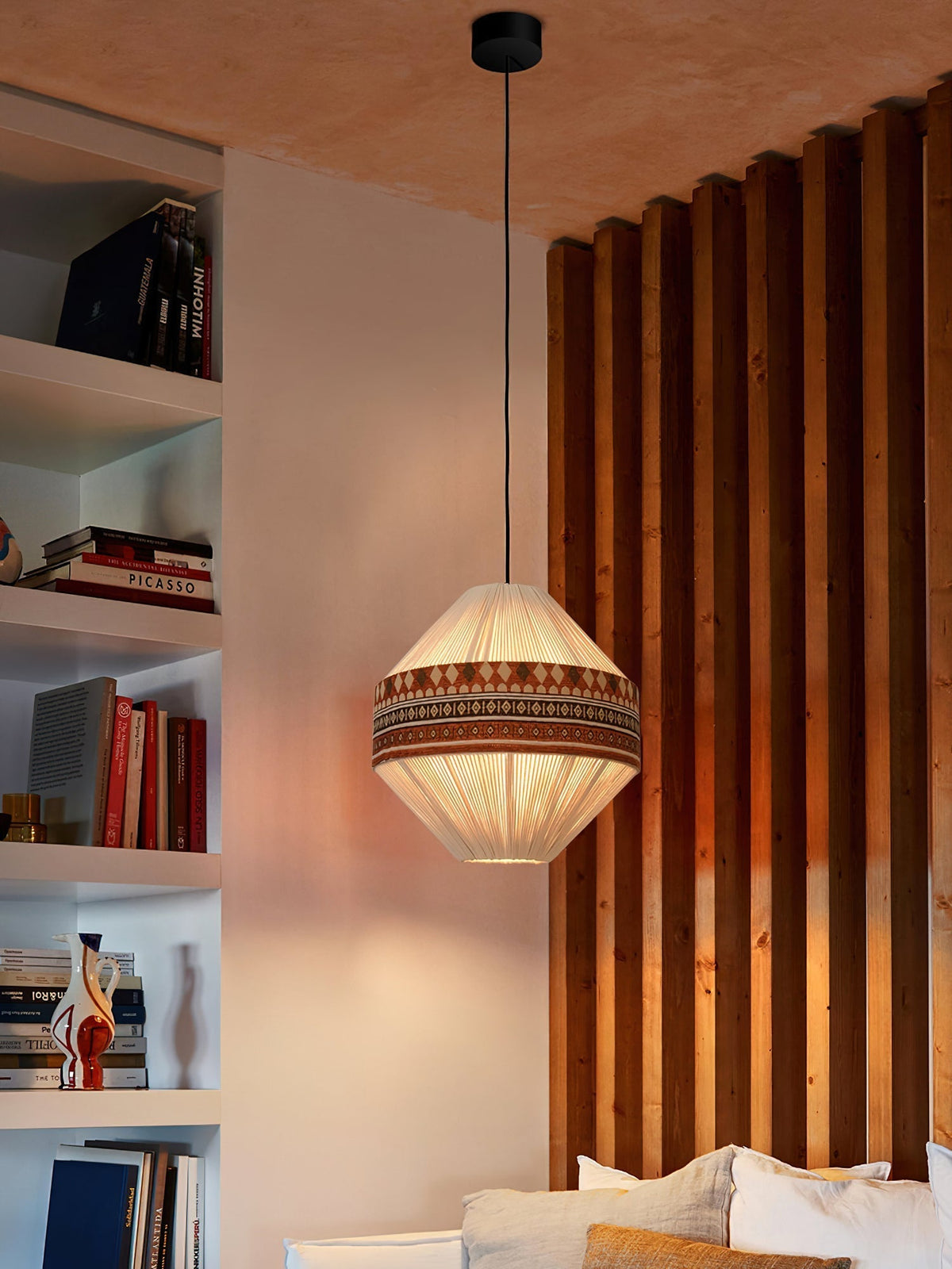 Avenaria Fabric Pendant Light-Moonnatur